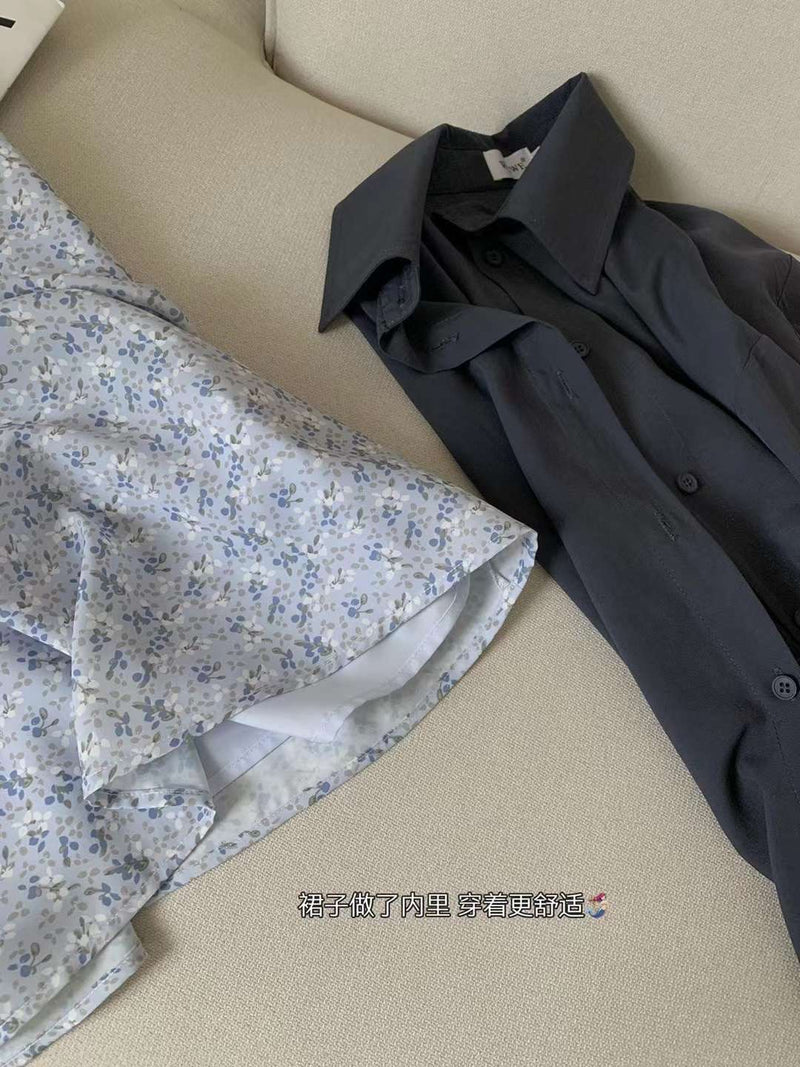 Shirt and Floral Dress Set