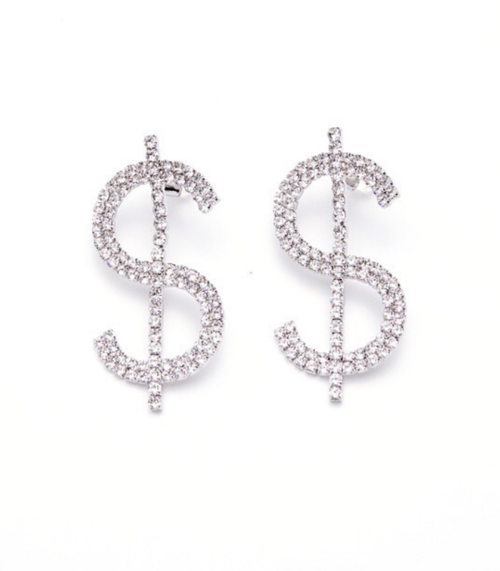 Dollar Sign Earring-Large