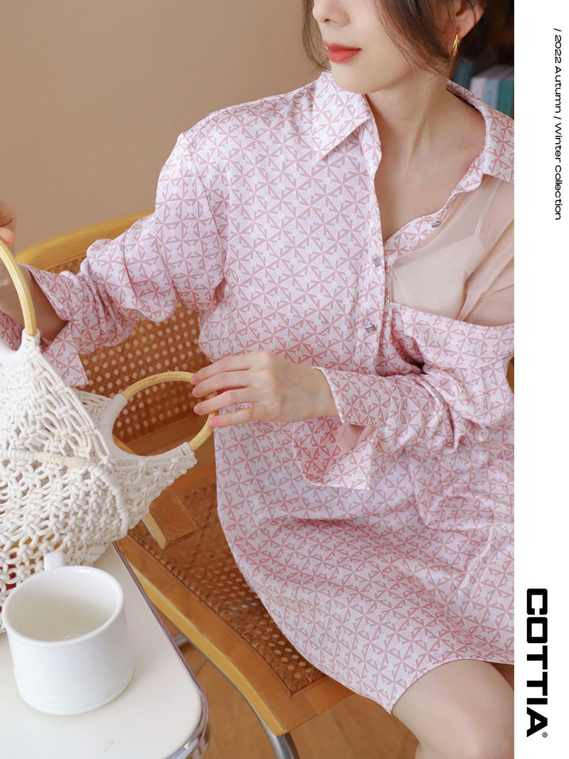 Mesh patchwork fake two pieces woven dress – Elegant Concept