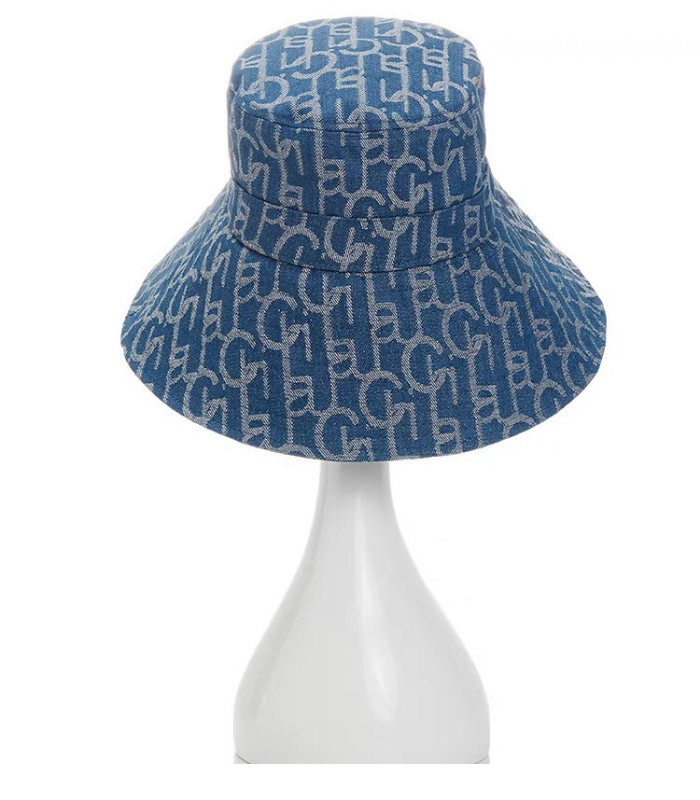 LauLau Chichi Ombre Jacquard Bucket Hat,Large Brim