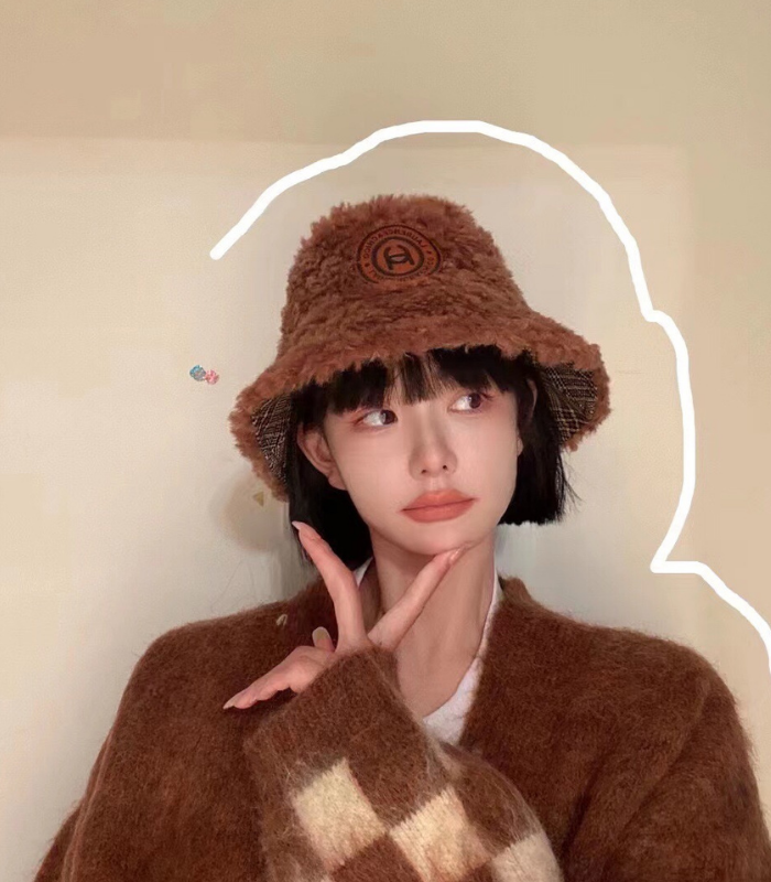 Teddy Bucket Hat Brown